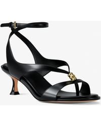 MICHAEL Michael Kors - Michael Kors Cherie Leather Sandal - Lyst
