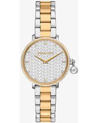 Michael Kors - Mini Pyper Pavé Two-Tone Watch - Lyst