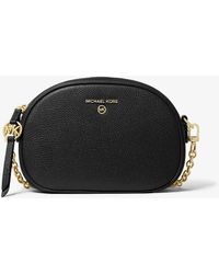 MICHAEL Michael Kors - Jet Set Small Pebbled Leather Convertible Camera Bag - Lyst