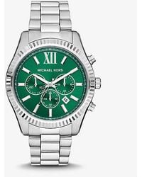 Michael Kors - Mk Oversized Lexington-Tone Watch - Lyst