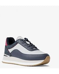 Michael Kors - Hattie Mixed-Media Trainer - Lyst