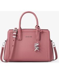 MICHAEL Michael Kors - Mk Laila Extra-Small Leather Crossbody Bag - Lyst