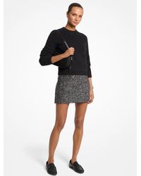 MICHAEL Michael Kors - Michael Kors Metallic Tweed Mini Skirt - Lyst