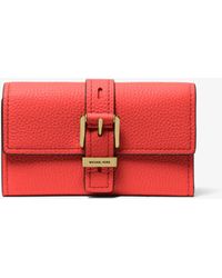 MICHAEL Michael Kors - Mk Nolita Medium Pebbled Leather Tri-Fold Wallet - Lyst