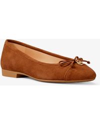 MICHAEL Michael Kors - Mk Piper Flex Suede Ballet Flat - Lyst