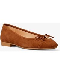 MICHAEL Michael Kors - Mk Piper Flex Suede Ballet Flat - Lyst