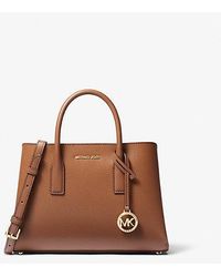 Michael Kors - Ruthie Small Pebbled Leather Satchel - Lyst