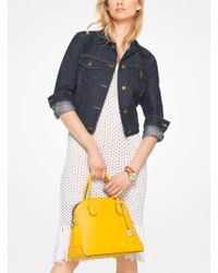 michael kors cropped denim jacket