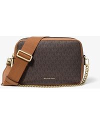 MICHAEL Michael Kors - Bryant Medium Signature Logo Camera Crossbody Bag - Lyst