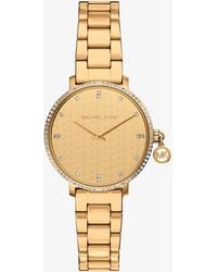 Michael Kors - Mini Pyper Pavé-Tone Watch - Lyst