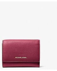 Michael Kors - Bryant Medium Pebbled Leather Wallet - Lyst