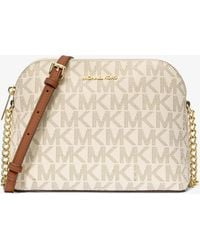 Michael Kors Outlet - Mk Cindy Signature Logo Dome Crossbody Bag - Lyst