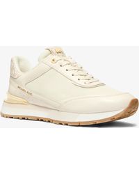 MICHAEL Michael Kors - Mk Nova Leather And Nylon Trainer - Lyst