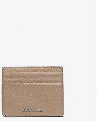 Michael Kors - Hudson Pebbled Leather Card Case - Lyst