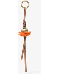 Michael Kors - Mk Leather Flower Bag Charm - Lyst