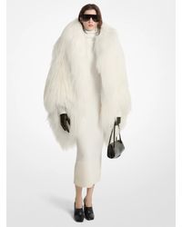 Michael Kors - Michael Kors Shearling Bubble Coat - Lyst