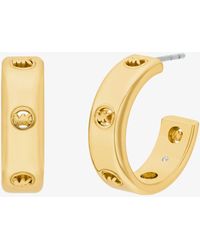 Michael Kors - Logo Huggie Earrings - Lyst