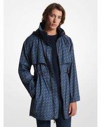 Michael Kors - Mk Empire Signature Logo Print Woven Anorak - Lyst