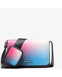 Michael Kors - Cooper Small Ombré Signature Logo Crossbody Bag With Pouch - Lyst