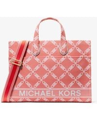 Michael Kors - Shopper Gigi Large Aus Jacquard Mit Empire-Logomuster - Lyst