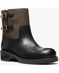 MICHAEL Michael Kors - Mk Bottine Darrington En Cuir Et À Logo Signature - Lyst