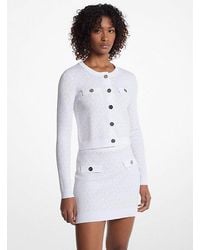 Michael Kors - Logo Jacquard Cropped Jacket - Lyst