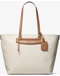 MICHAEL Michael Kors - Mk Jet Set Travel Extra-Large Signature Logo Tote Bag - Lyst