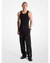 Michael Kors - Mk Pantalon Cargo Zippé En Laine Extensible - Lyst