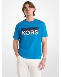 Michael Kors - Mk Color-Block Kors Cotton T-Shirt - Lyst
