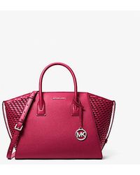 Michael Kors - Avril Large Woven Satchel - Lyst