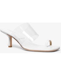 Michael Kors - Mk Dionne Leather Sandal - Lyst