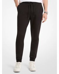 Michael Kors - Mk Logo Trim Cotton Blend Joggers - Lyst