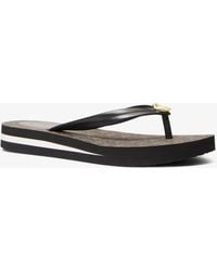 MICHAEL Michael Kors - Mk Posie Signature Logo Flip Flop - Lyst