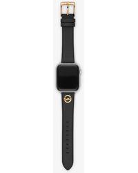 Michael Kors Bracelet en cuir pour Apple Watch® - Noir