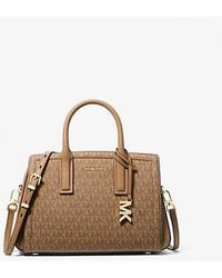 Michael Kors - Mk Laila Small Signature Logo Satchel - Lyst