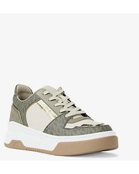 Michael Kors - Lexi Mixed-Media Sneaker - Lyst