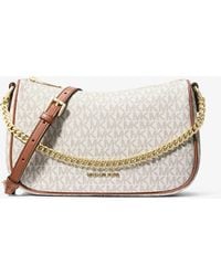Michael Kors Outlet - Mk Borsa A Tracolla Carmela Convertibile Media Con Logo - Lyst