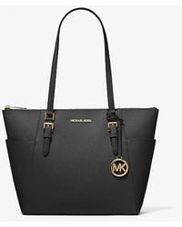 Michael Kors - Charlotte Large Saffiano Leather Top-zip Tote Bag - Lyst