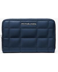 MICHAEL Michael Kors - Small Quilted Leather Wallet - Lyst