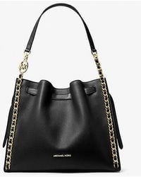 Michael Kors - Mina Large Chain Shoulder Bag - Lyst