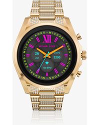 Michael Kors Gen 6 Bradshaw Pavé Gold-tone Smartwatch - Metallic
