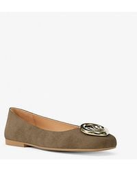 MICHAEL Michael Kors - Mk Milan Suede Ballet Flat - Lyst