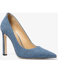 Michael Kors - Mk Escarpin Amara En Denim - Lyst