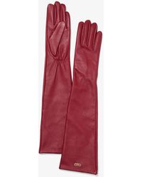 MICHAEL Michael Kors - Mk Leather Opera Gloves - Lyst