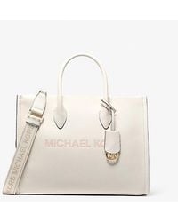Michael Kors - Mirella Medium Pebbled Leather Tote Bag - Lyst