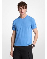 Michael Kors - Linen And Cotton Short-Sleeve Sweater - Lyst
