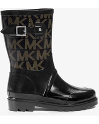 michael michael kors logo rain boots