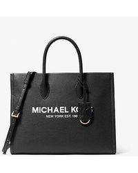 Michael Kors - Mirella Medium Pebbled Leather Tote Bag - Lyst