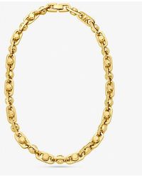 Michael Kors - Tone Or Silver-tone Astor Link Chain Necklace - Lyst