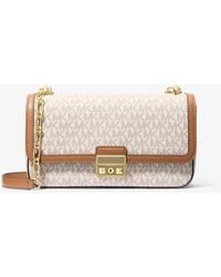 MICHAEL Michael Kors - Mk Borsa A Spalla Tribeca Grande Con Logo - Lyst